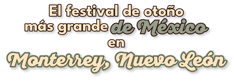 El festival de otoño más grande de México en Monterrey, Nuevo León